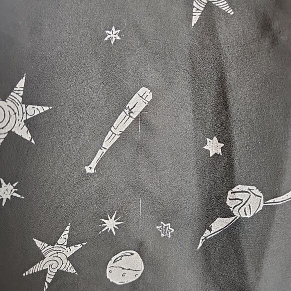 Torrid Harry Potter Star & Wand Black Georgette Harper Blouse Women’s Size 2X - Picture 8 of 16